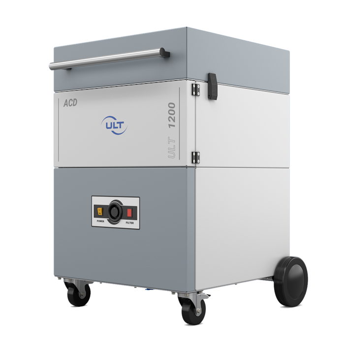 Graues quaderförmiges System mit Sorptionsfilter