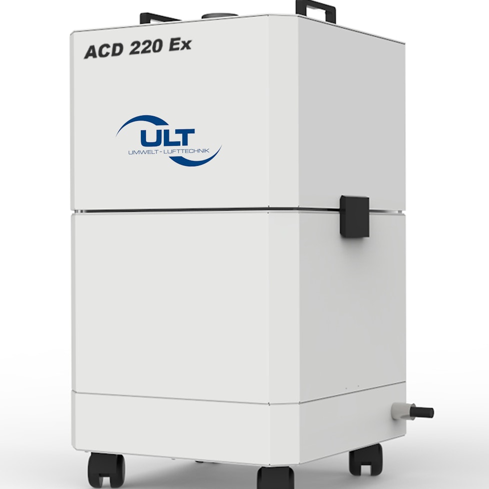 ATEX extraction system for vapors and gases