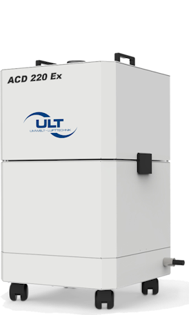 Compact extraction unit for explosive atmospheres