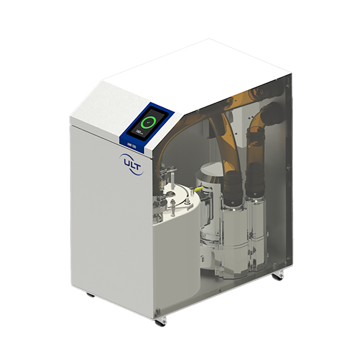 Extraction system for process gas purification with barrel technology