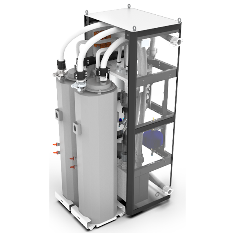 Patronenfilter mit Schlauchanschlüssen - einseitig eingehaust mit transparenter Optik