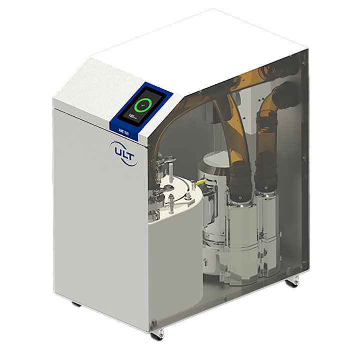 Rendering des Gerätes mit transparentem Blick auf das Filtersystem