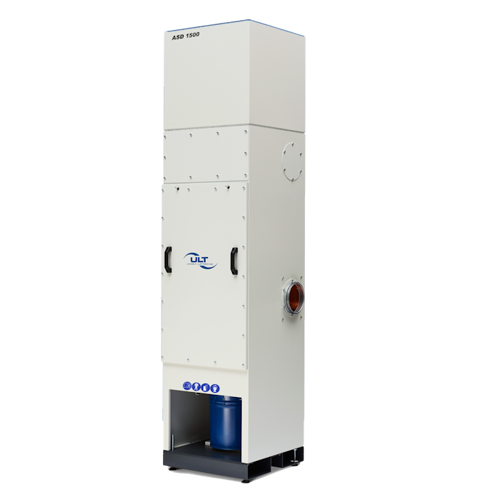 Tall grey system for dust extraction