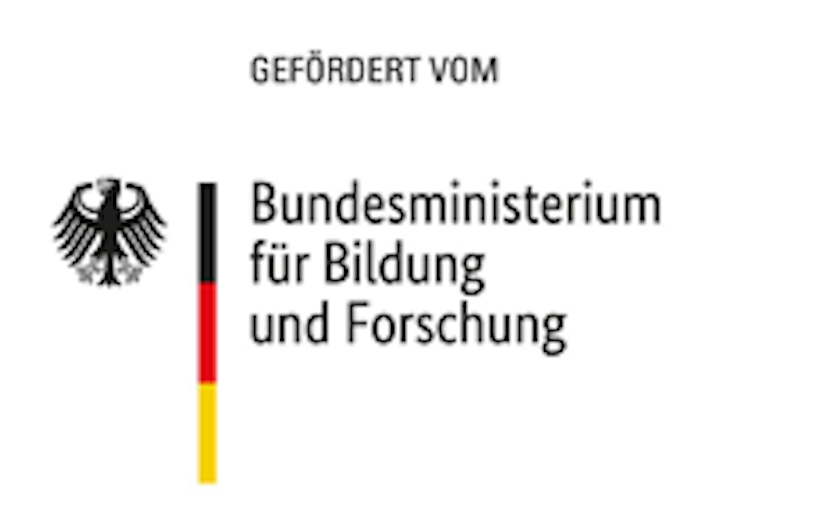 Logo Bundesministerium für Bildung und Forschung auf weißem Grund