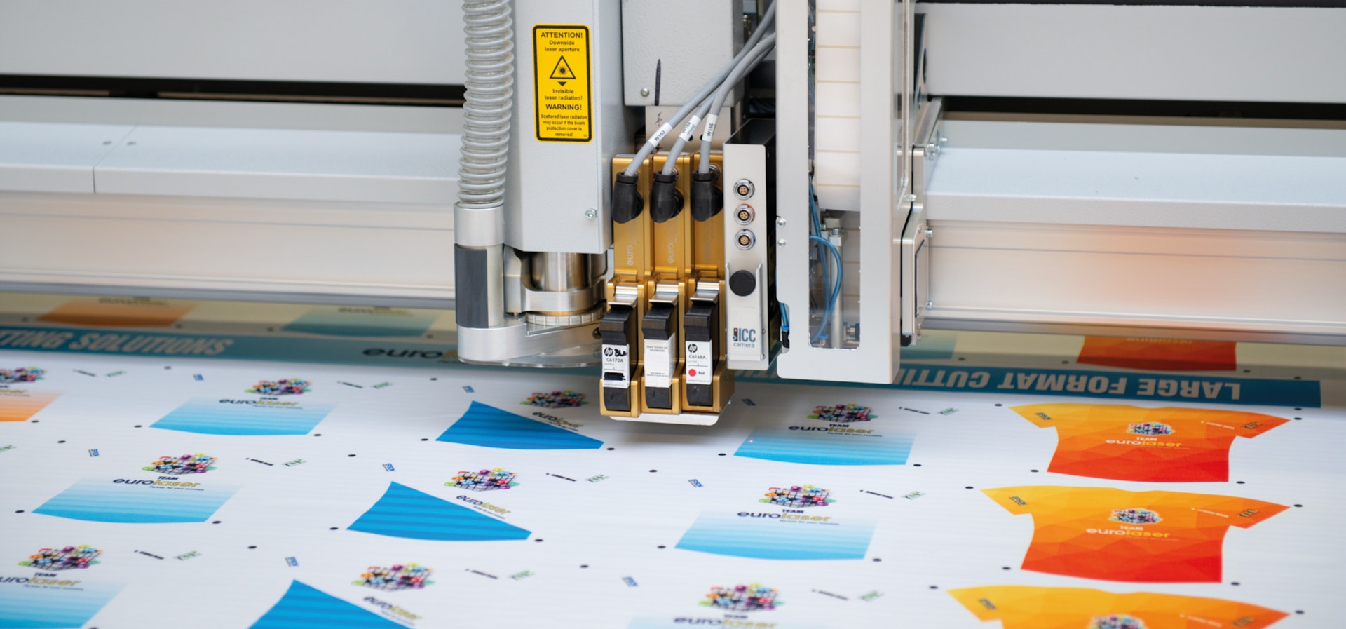 Laser cutting of footbal clothes