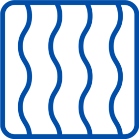 Gase, Gerüche und Dämpfe icon blau