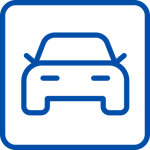 Automotive icon blau
