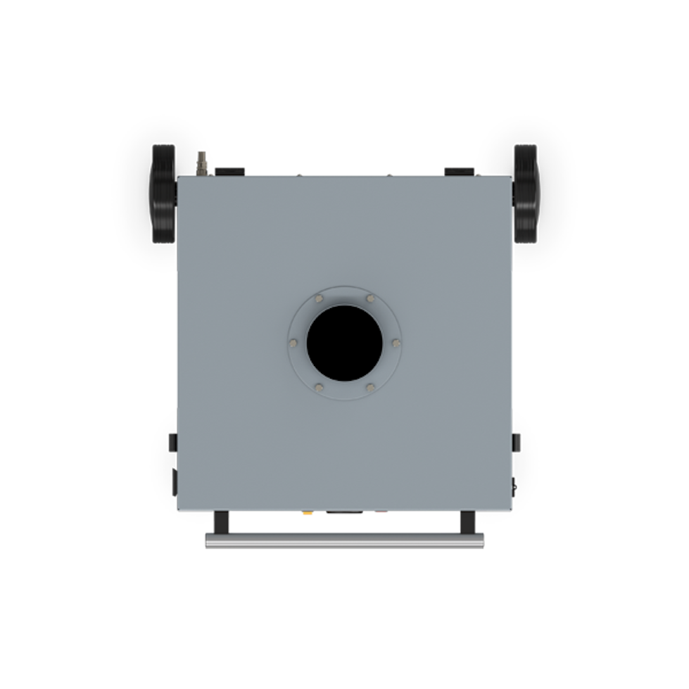 Round opening in the middle of the device lid, diameter 150 mm