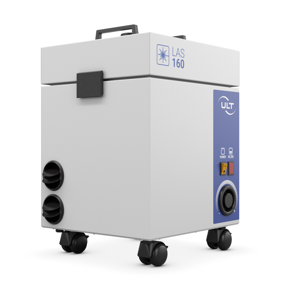 Mobile extraction of laser fumes and dust