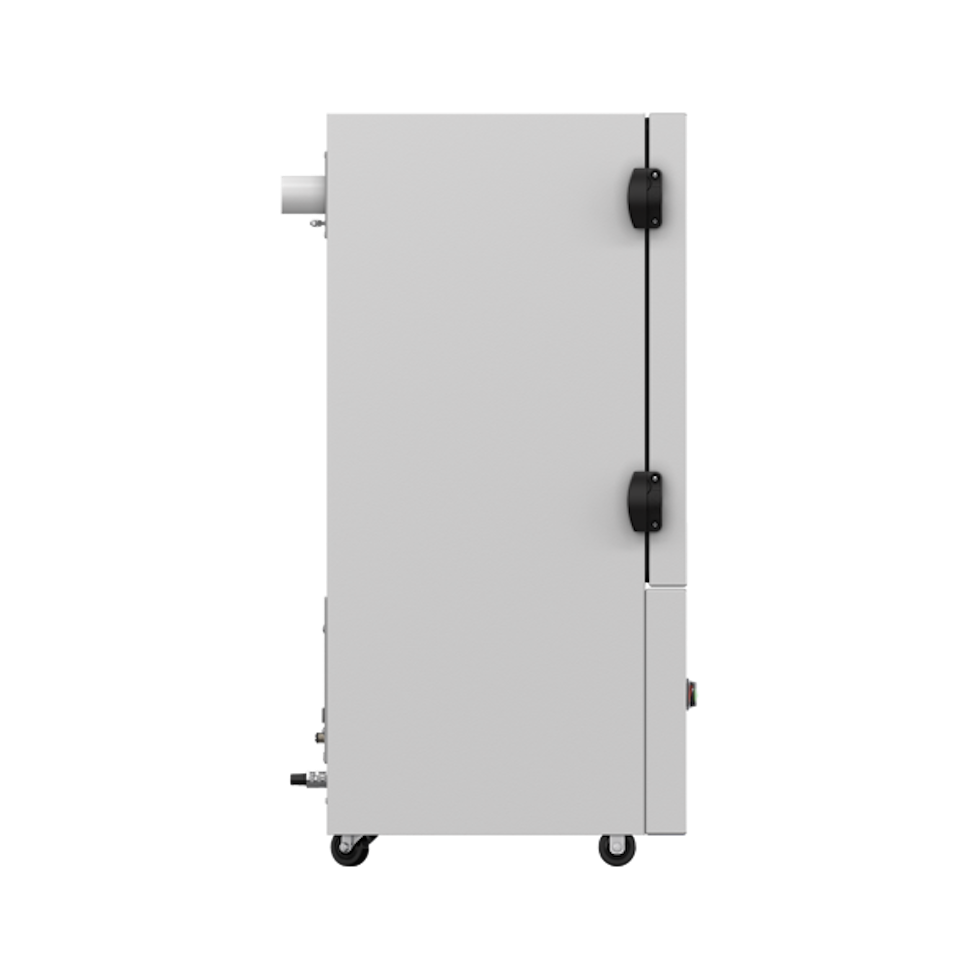 Blick auf die rechte Seite der Absauganlage