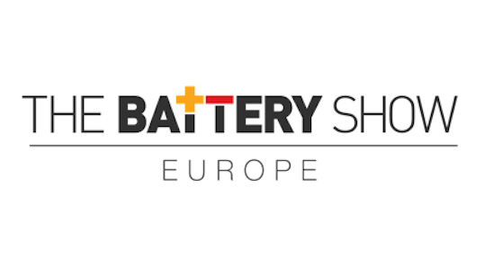 Fachmesse und Kongress zur Batteriefertigung logo auf auf weißem Grund