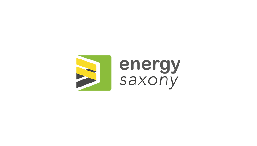 Logo energy saxony auf weißem Hintergrund