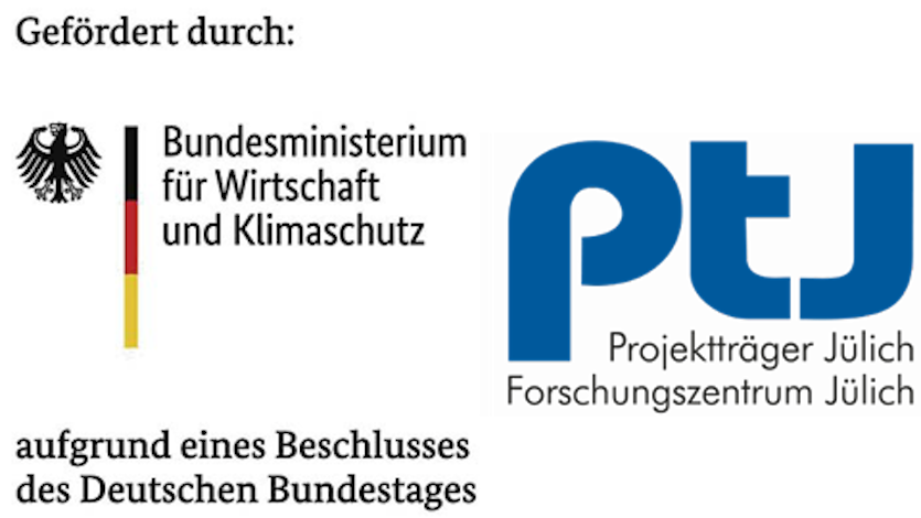 BMWK-Logo und Logo Forschungszentrum Jülich