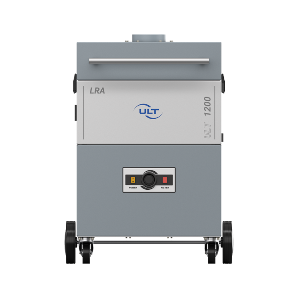 Front view of the gray extraction system with potentiometer and light elements