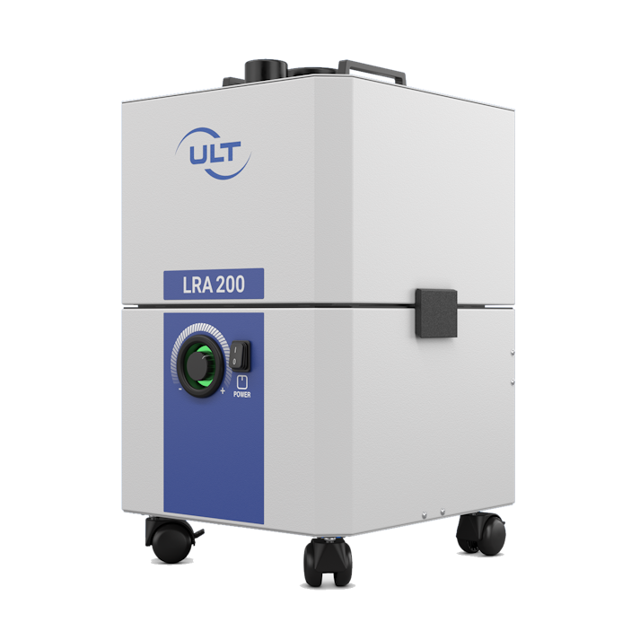 Soldering fume extractor with maximum mobility