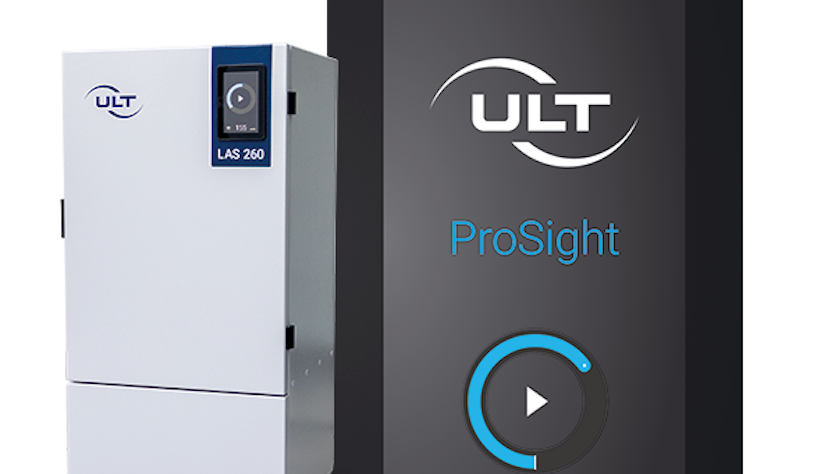 Links steht das LAS 260.1 ProSight, rechts die Oberfläche der Steuerung