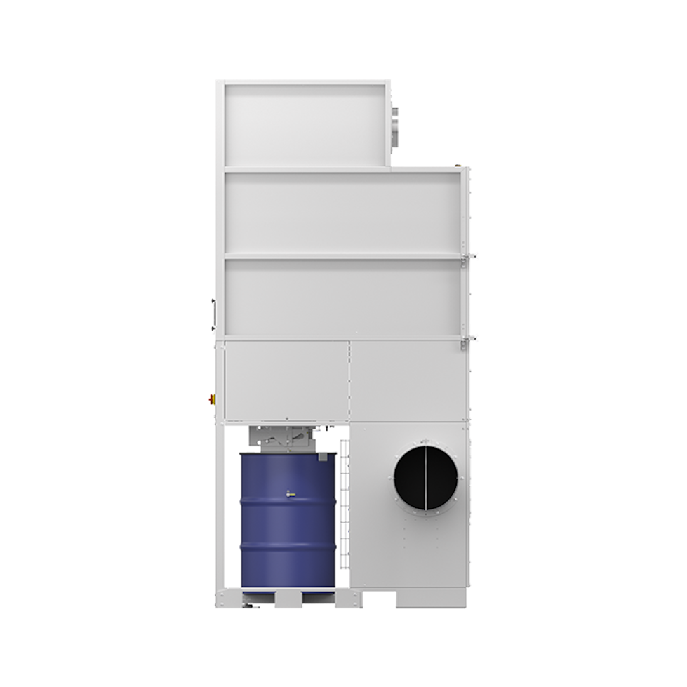 Rückseite der hellgrauen Filteranlage ULT 2500.1