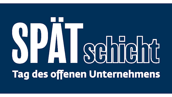 Logo der Veranstaltung - weiße Buchstaben auf dunkelblauem Grund