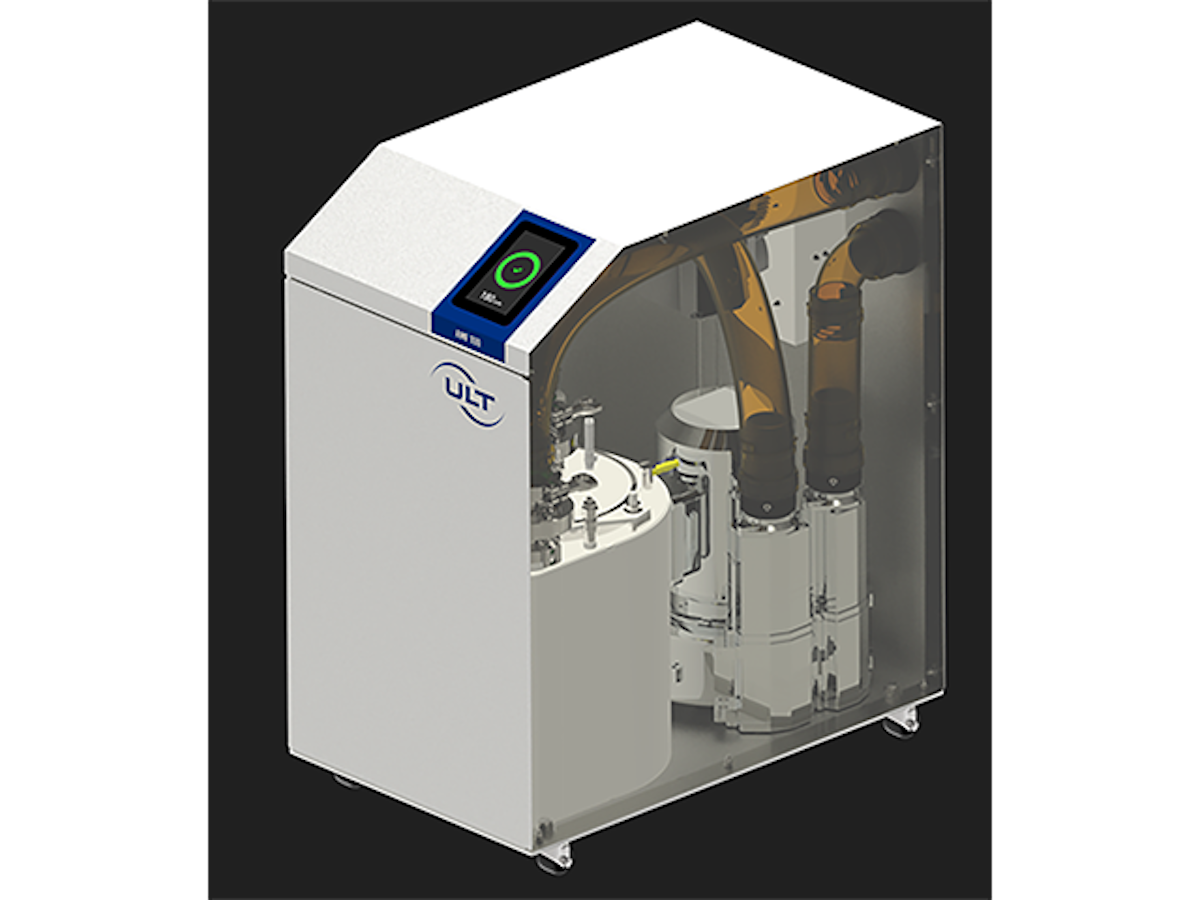 Cross section of the filtration system seen from the left