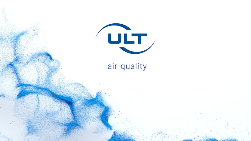 Image-Bild, Logo und Claim "air quality" der ULT AG