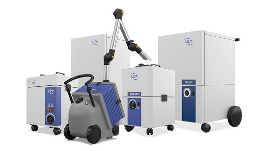 Several devices with castors assembled to create an overview
