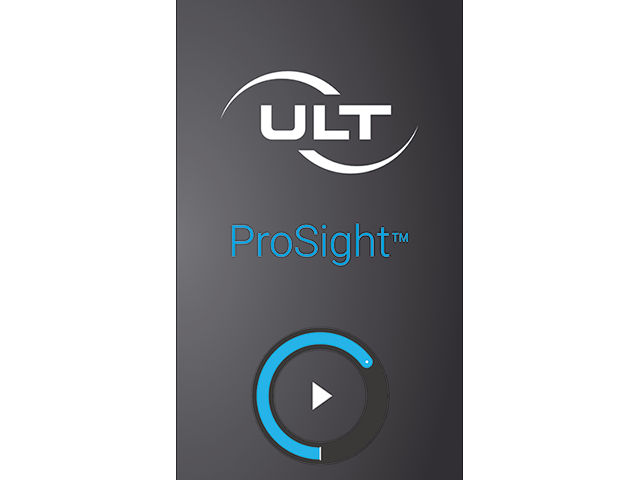 Image of the display surface, home page with name and logo