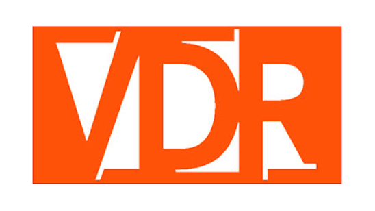 Logo des Verbandes auf hellrotem Untergrund mit Namenszusatz