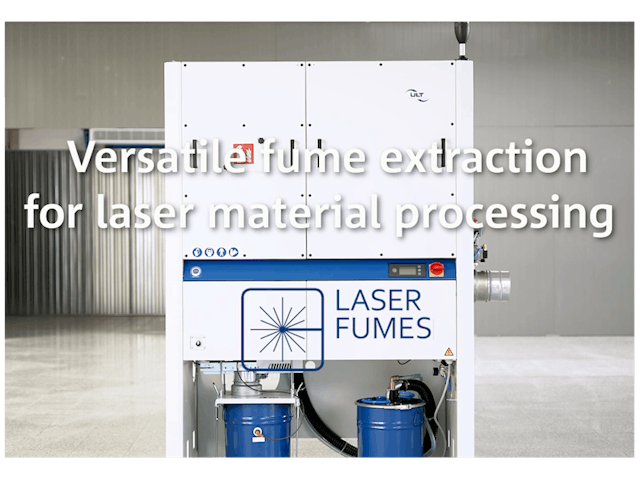 Comprehensive features and options for the extraction of laser dust