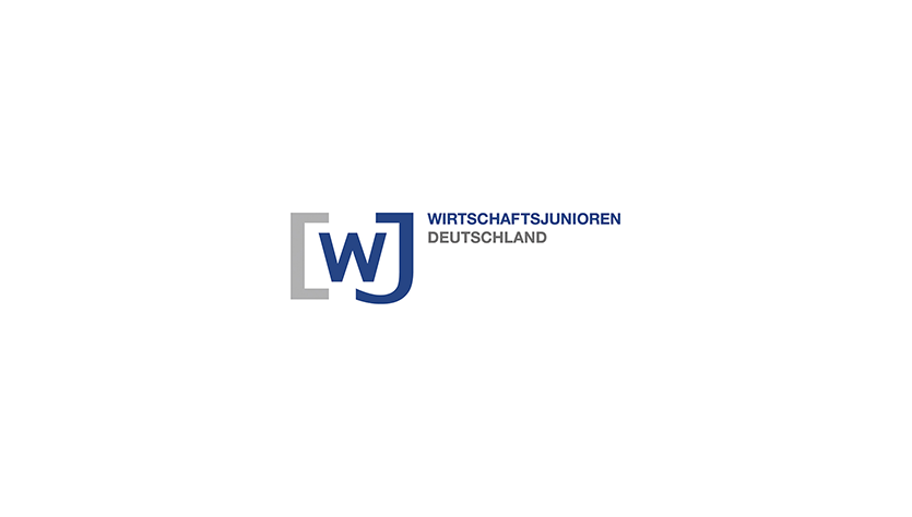 Logo Wirtschaftsjunioren Deutschland auf weißem Grund